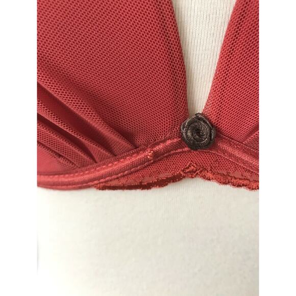 Belabumbum Lingerie Lace Pleated Padded Underwire Bra FLAW SAMPLE - Picture 3 of 10